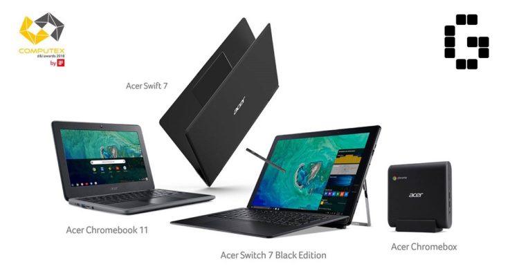 Acer brings home 7 awards at Computex 2018, Acer Chromebook 11 wins the d&i gold award