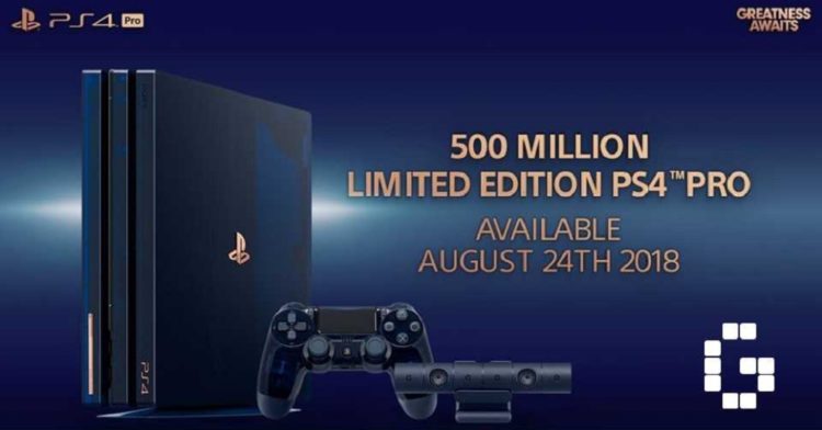 Limited Edition PlayStation 4 Pro In Celebration of Over 500 Million Sales!