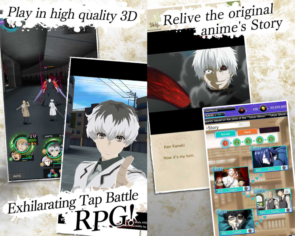 Bandai Namco announced TOKYO GHOUL [re birth] for the west