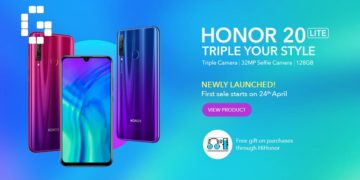 HONOR 20 Lite will be available in Malaysia at RM949 from 24 April