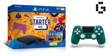 PS4 Starter Pack Alpine Green Wireless Controller