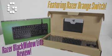 Razer Blackwidow Lite Review! Featuring Razer Orange O-Ring Switch!