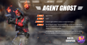 Rules of Survival Hero: Agent Ghost