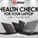 msi laptop health check landing