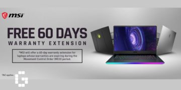 MSI Laptops to get 60 days warranty extension