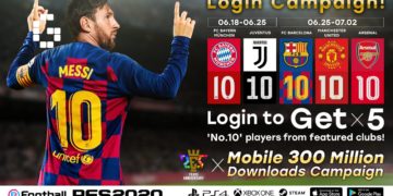 pes 2020 mobile 300 million