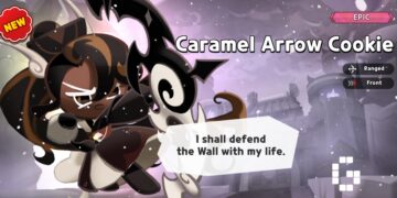 caramel arrow cookie