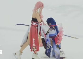 Genshin Impact Ice Skating