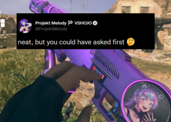 Projekt Melody Inspired Call of Duty Weapon Skin Draws Controversy from Vtuber Herself