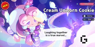 cream unicorn cookie