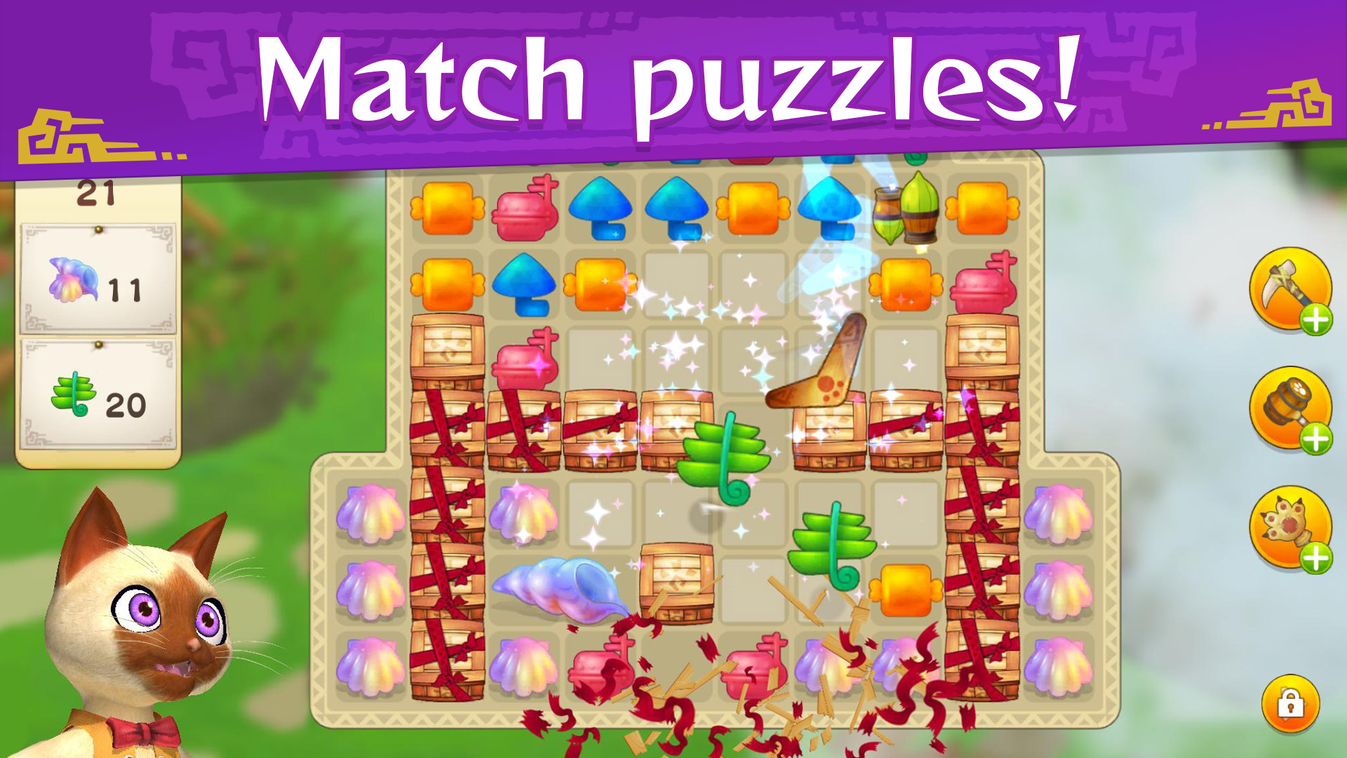 Monster Hunter Puzzles is a Casual Island Management Mobile Game Only