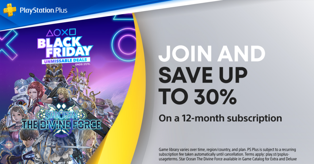 PlayStation finally details new PS Plus sale for Black Friday