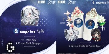 NIKKE Comes to Life at amps tea Singapore – Exclusive 2nd Anniversary-themed Drinks, Goodies and More!