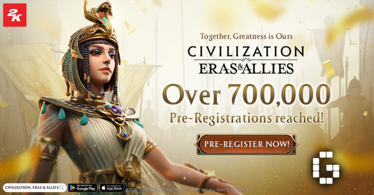 Civilization: Eras & Allies Hits 700,000 Pre-Registrations Ahead of June Launch