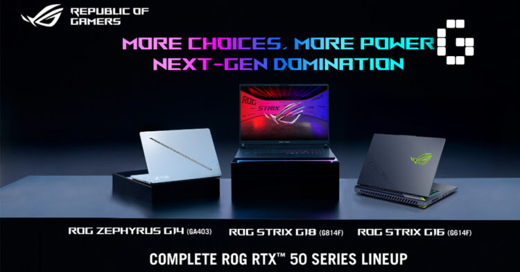 ASUS ROG Malaysia Unveils New Wave of RTX 50 Series Gaming Laptops Coming This May
