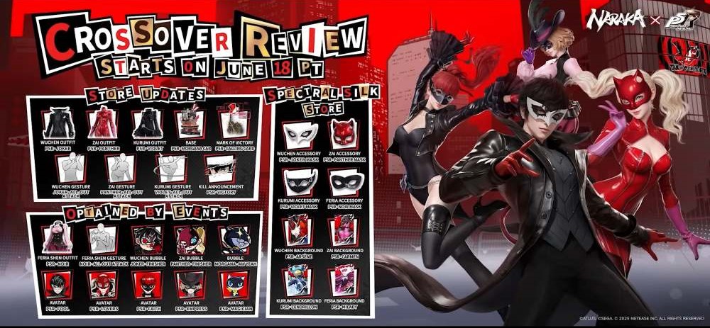 Naraka Bladepoint and Persona 5 Royal Collaboration
