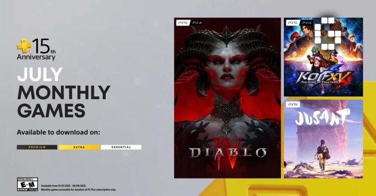 PS Plus July 2025 Monthly Games Include Diablo IV and King of Fighters XV to Celebrate 15th Anniversary