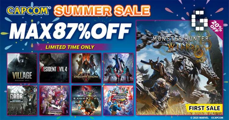 Final Week of Capcom Summer Sale 2025 – Up to 87% Off Monster Hunter, Resident Evil, and More