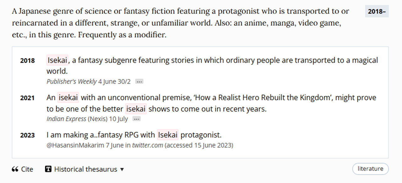 Isekai Oxford