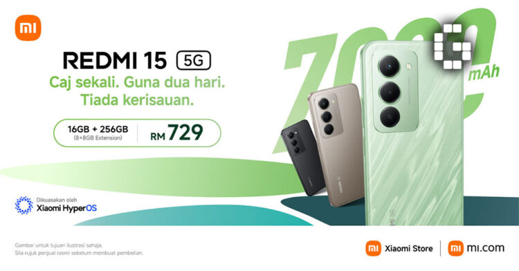 Xiaomi Malaysia Launches Redmi 15 5G with 7000mAh Battery, 144Hz Display, and 50MP AI Camera for RM 729