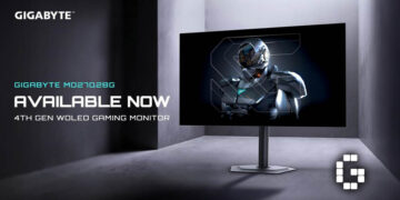 GIGABYTE Announces Availability of 27” QHD 280Hz WOLED Gaming Monitor MO27Q28G