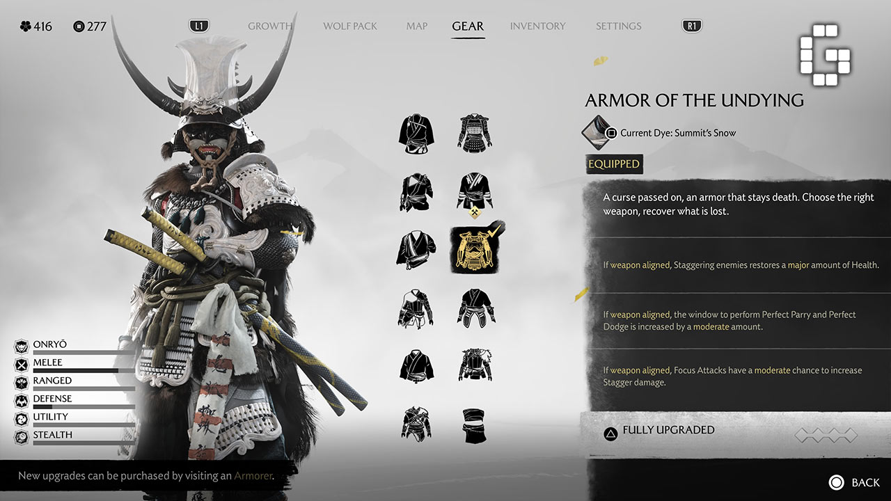 Ghost of Yōtei Armor