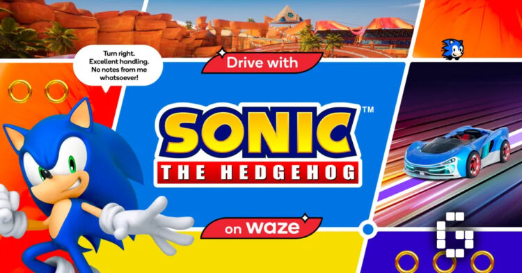 Sonic the Hedgehog Joins Waze as Navigation Sidekick