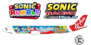 AirAsia’s Sonic the Hedgehog Aircraft Gets Full Cabin Makeover