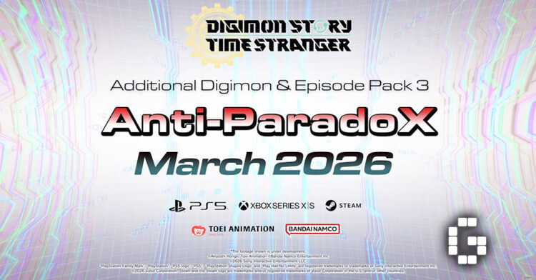 Digimon Story: Time Stranger Anti-ParadoX DLC Pack Arrives in March