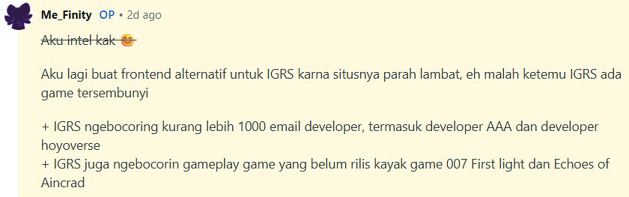 IGRS Leak