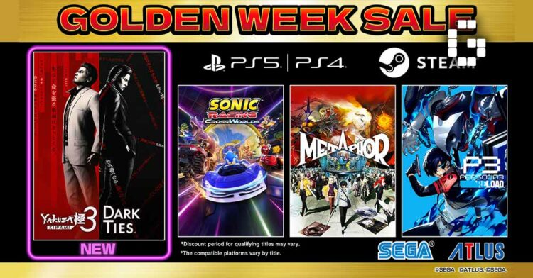 SEGA Golden Week Sale Now Live With Discounts on Yakuza Kiwami 3 & Dark Ties, Sonic Racing: CrossWorlds, and More