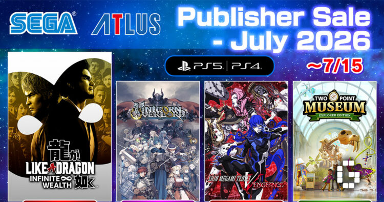 SEGA Publisher Sale Now Live on PlayStation Store with Deep Discounts on Top Titles