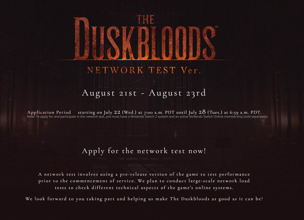 The Duskbloods Network Test